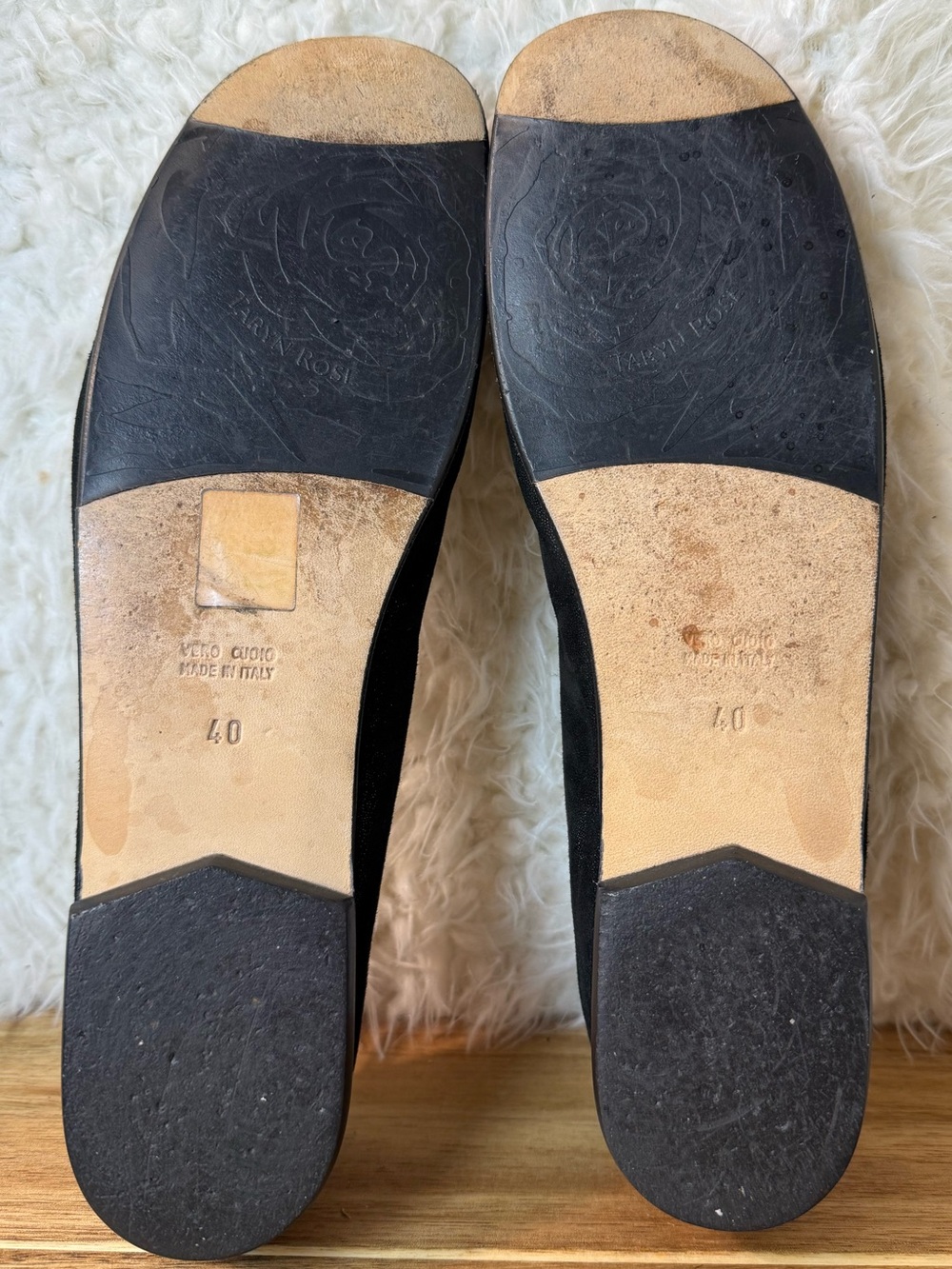 Taryn Rose Suede Pom Pom flats size 40 - Picture 10 of 13